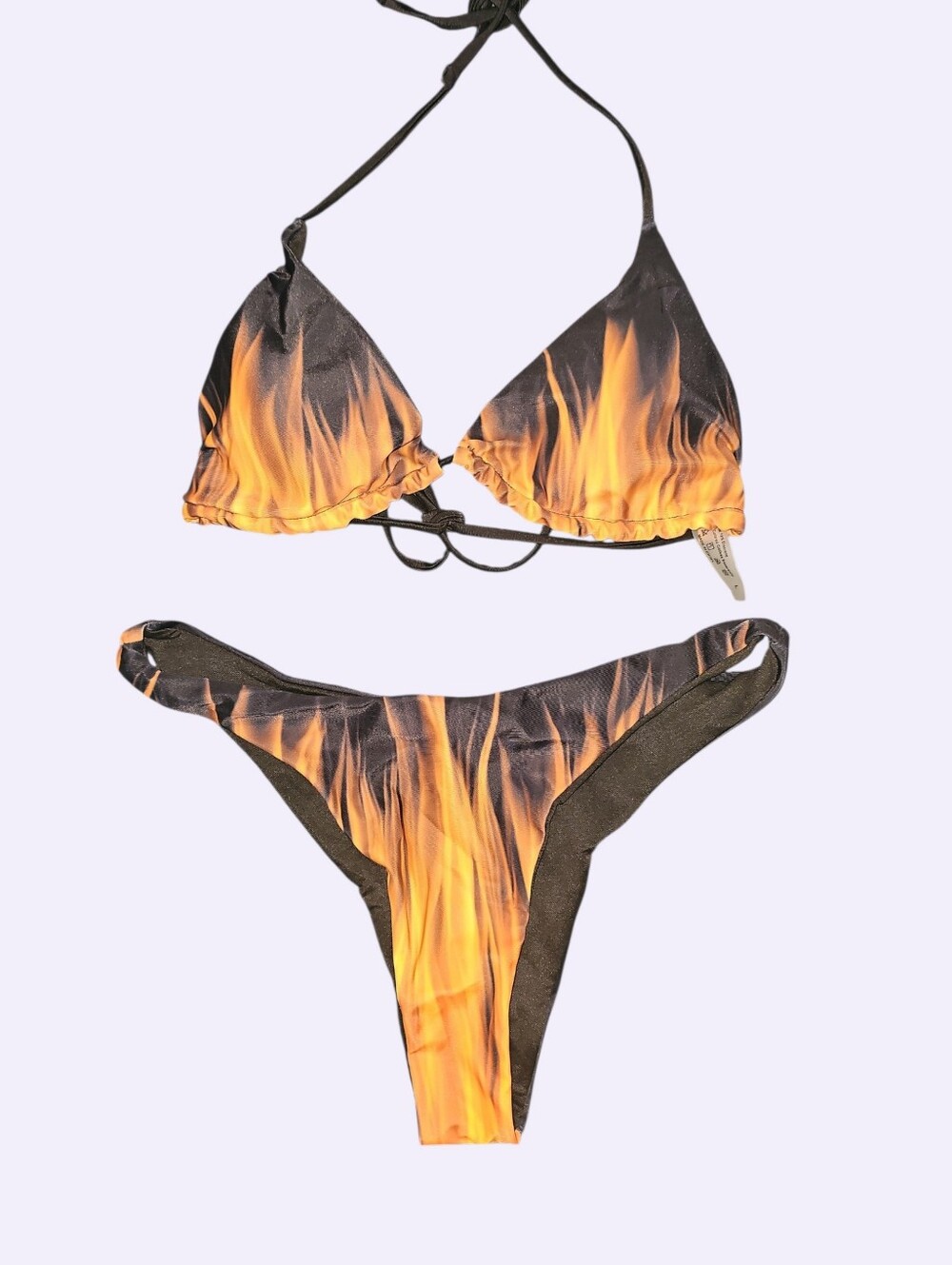 Nwt! 2-piece Flames 🔥 Bikini Swimsuit Set